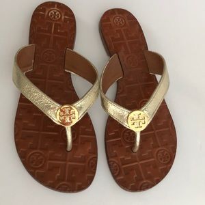Tory Burch Thora Gold Sandals